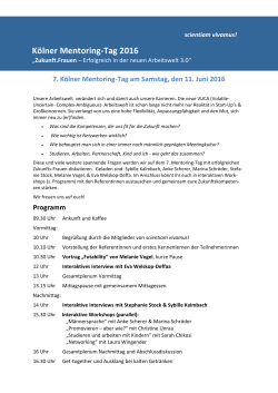Programmheft - Universität zu Köln
