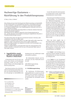 Hochwertige Elastomere