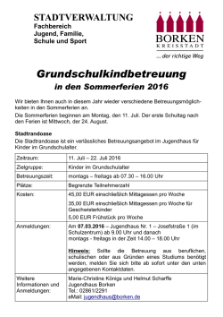 Infos - Jugendhaus