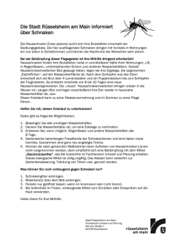 Die Stadt R&uuml;sselsheim informiert