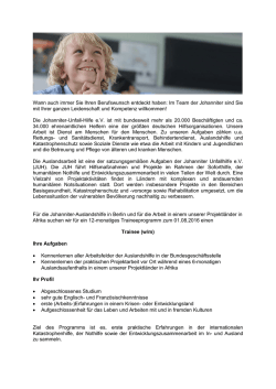 Johanniter Stellenangebot