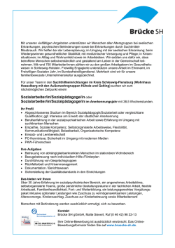 Sozialarbeiter_in bzw. Sozialpädagog_in im