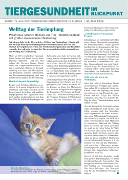 Ausgabe 81 - Bundesverband für Tiergesundheit eV