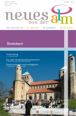 Neues von der ALM - St. Lamberti Hildesheim