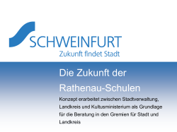 Die Zukunft der Rathenau-Schulen