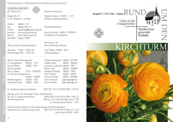 Gemeindebrief - Evangelische Stadtkirchengemeinde Rosbach vdH