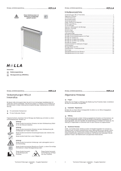 Innenrollo - Hella Sonnen