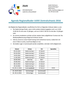 Programm Judo