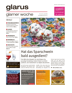 Glarner Woche, Glarus, 15.6.2016