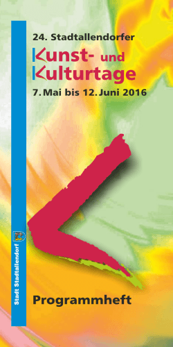 Kunst- und Kulturtage 2016