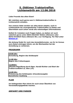 Infos Anreise hier klicken - Wandlinger Traktorfreunde