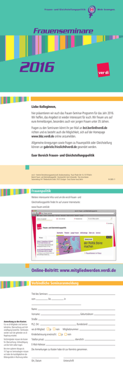 PDF (1 MB ) - Frauen- und Gleichstellungspolitik