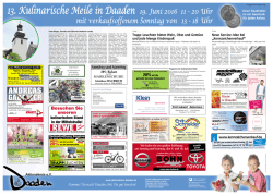 mit verkaufsoffenem Sonntag von 13 - 18 Uhr