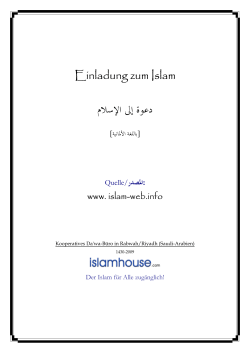 Einladung zum Islam - Islamischer Info. Dienst
