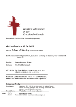 Herzlich willkommen in der Kreuzkirche Remels