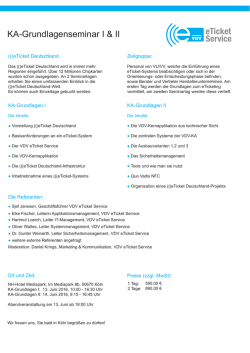 Programm - eTicket Deutschland