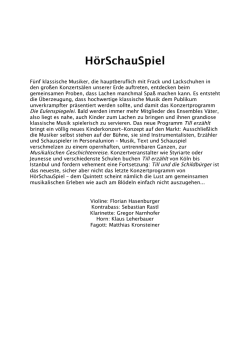 H&ouml;rSchauSpiel