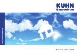 Imagebrosch&uuml;re - Kuhn Bauzentrum