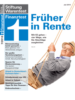 Finanztest (07/2016)