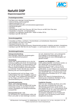 Technische Merkblaetter Nafufill DSP