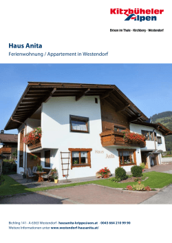 Haus Anita in Westendorf