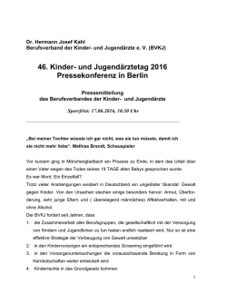 Dr. Hermann Josef Kahl - Berufsverband der Kinder