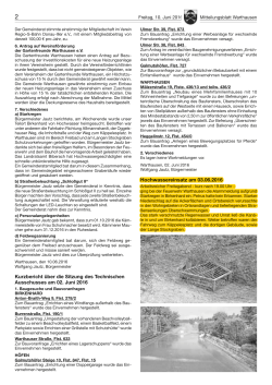 Bericht Mitteilungsblatt Hochwasser Birkenhard
