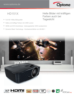 HD151X - Optoma