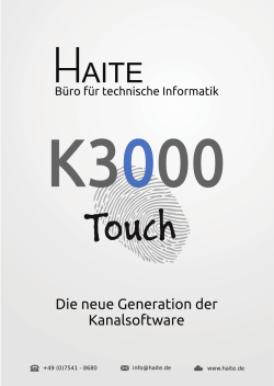 Prospekt K3000 Touch