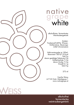 Datenblatt Native Grape White