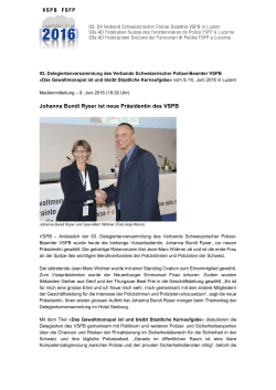 Johanna Bundi Ryser ist neue Präsidentin des VSPB