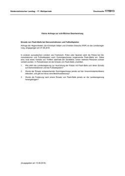 Drucksachen allgemein - Nieders&auml;chsischer Landtag