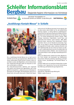 Infoblatt Bergbau Nr. 56 - Mai2016