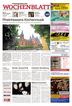Rheinhessisches Wochenblatt vom 15.06.2016