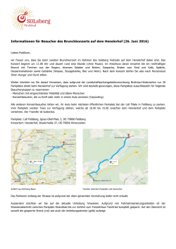 Informationen für Besucher Henslerhof