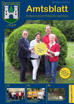 Amtsblatt 2/2016 - der Marktgemeinde Sieghartskirchen