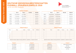 Spielplan