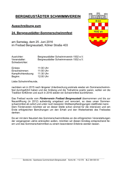 Ausschreibung - SchwimmBezirk Mittelrhein eV