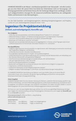 Ingenieur/in Projektentwicklung