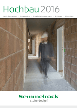 Hochbau_2016_monitor - Semmelrock Stein + Design