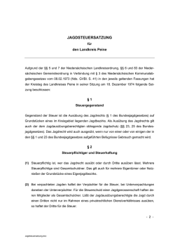 jagdsteuersatzung
