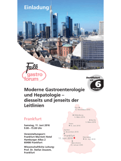 diesseits und jenseits der Leitlinien Frankfurt