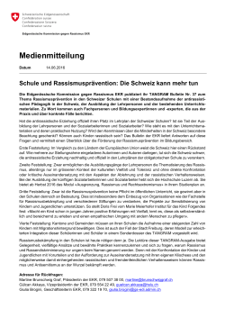 PDF, 35 kB - Eidgenössische Kommission gegen Rassismus EKR