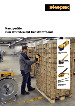 Handger&auml;te zum Umreifen mit Kunststoffband