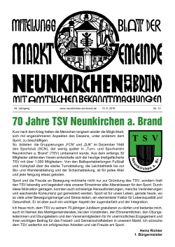 70 Jahre TSV Neunkirchen a. Brand