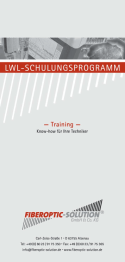 LWL-Trainingsprogramm - FIBEROPTIC