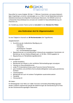 eine &Auml;rztin/einen Arzt f&uuml;r Allgemeinmedizin