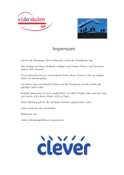 Impressum - Clever