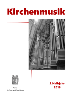 2.Halbjahr 2016 - St. Peter und Paul