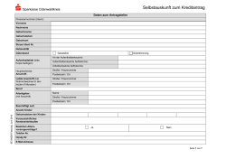 Selbstauskunft - Sparkasse Odenwaldkreis